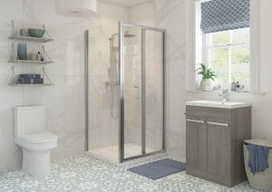 Winstone Compton Framed 760mm Bi-fold Shower Door