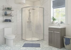 Winstone Compton Framed 900mm 2 Door Quadrant Shower Enclosure
