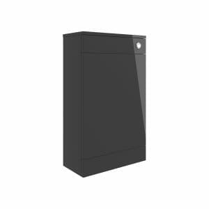 winterbourne 500mm floor standing wc unit anthracite gloss