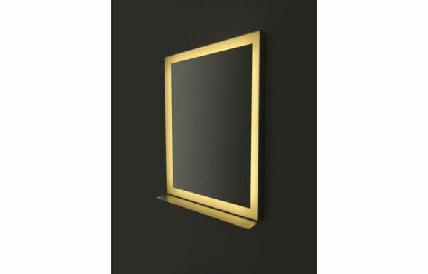 ashperton 800x600mm edge lit rectangular mirror chrome