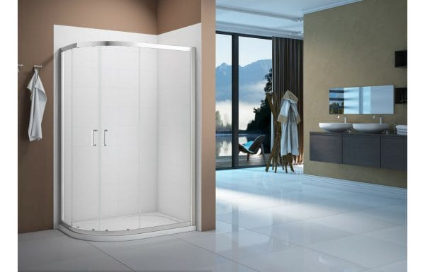 Merlyn Vivid Boost 1200x900mm 2 Door Offset Quadrant Shower Enclosure