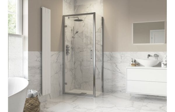 Winstone Morton Optional Hinged Shower Door Side Panel - 900mm