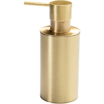 burford wall mounted soap dispenser brushed brass