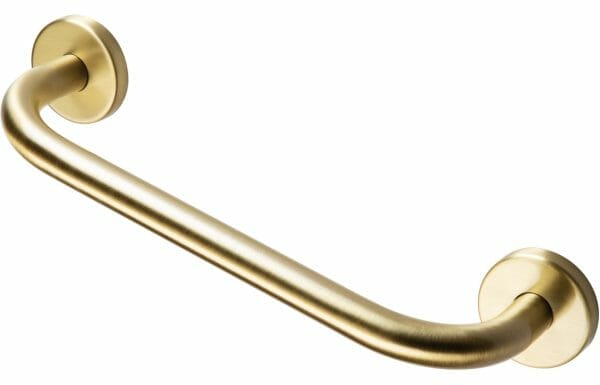 straight 35cm grab rail brushed brass