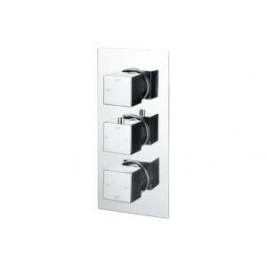 carterton thermostatic triple shower valve two outlet