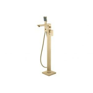 chalford floor standing bath shower mixer brushed brass