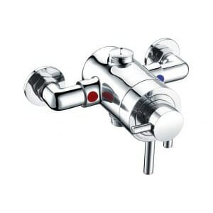 modern exposed thermostatic shower valve