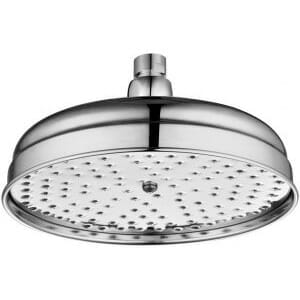 traditional 200mm round shower head chrome