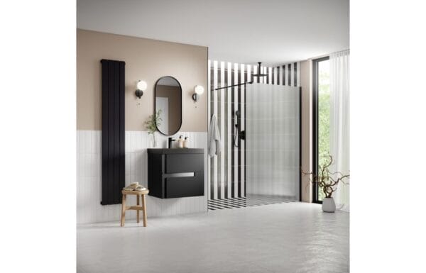 REFX ICONIX FLUTED BLK WETROOM SUPPORT RM